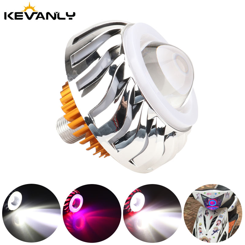 Universal Motorcycle Led Headlight Projector - 1 stks Auto Motor Koplamp Dual
