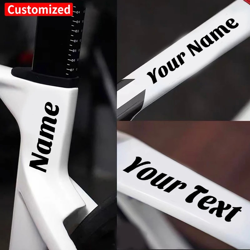 Motorcycle Helmets - 1PC Custom Fietsstickers Frame Waterdichte Vinylstickers