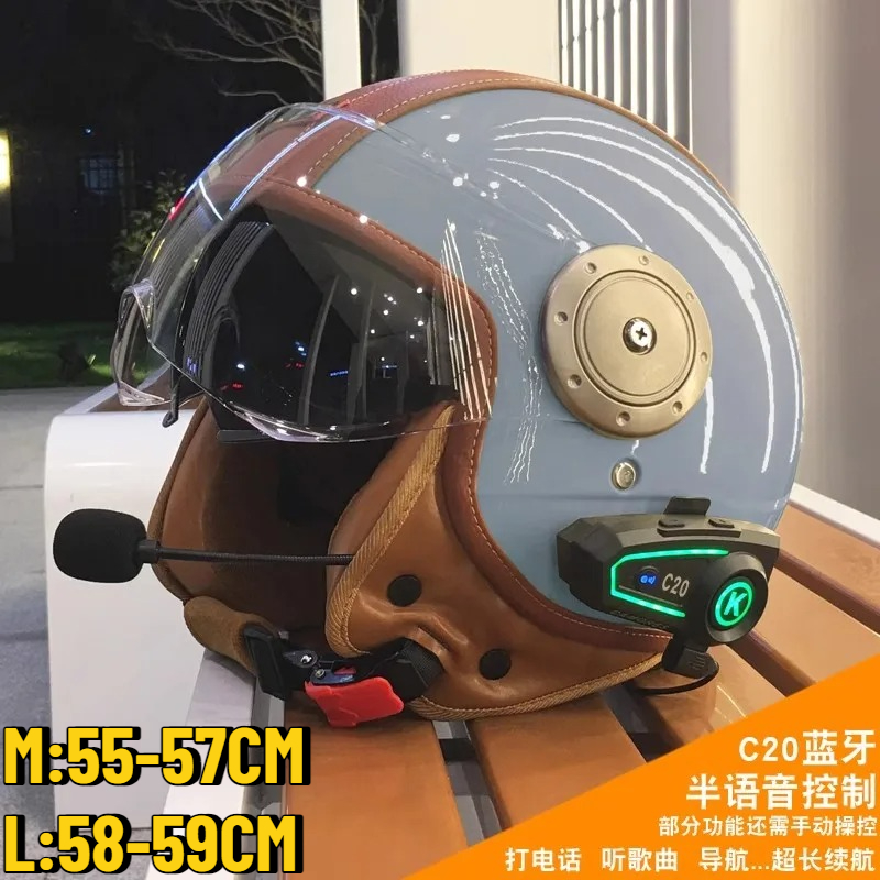 Elektrische motorfiets dubbele - Full Face Motorcycle Helmet With Bluetooth recensie en prijs